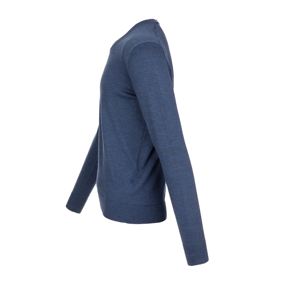 OZ BASIC Sweater uni V-Ausschnitt 100% Merino