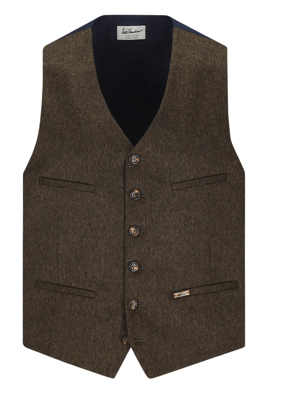 LUIS TRENKER Traditional Vest Fine Loden Lusebastian