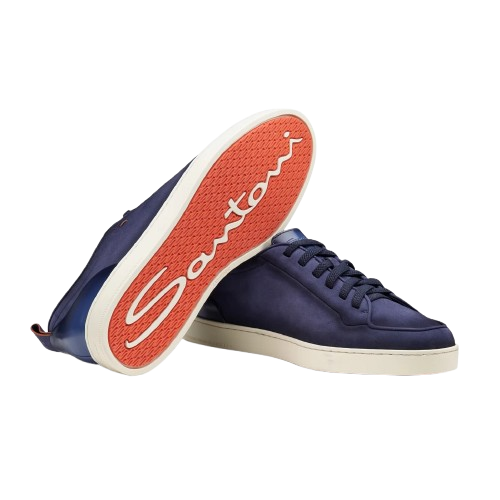 SANTONI Sneaker bassa in morbida pelle Montecarlo