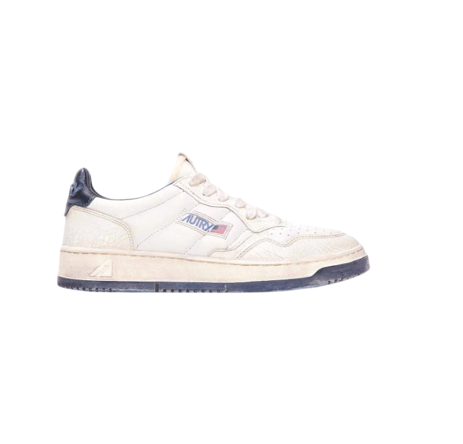 AUTRY Sup Vint Low Goat Leather/Crack Sneaker