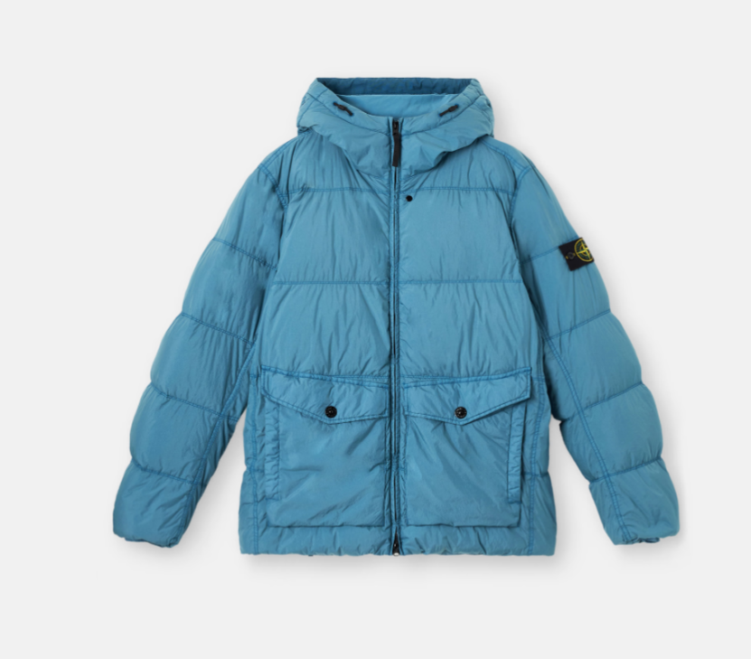 STONE ISLAND Kurzer Daunenparka RDS mit Fronttaschen