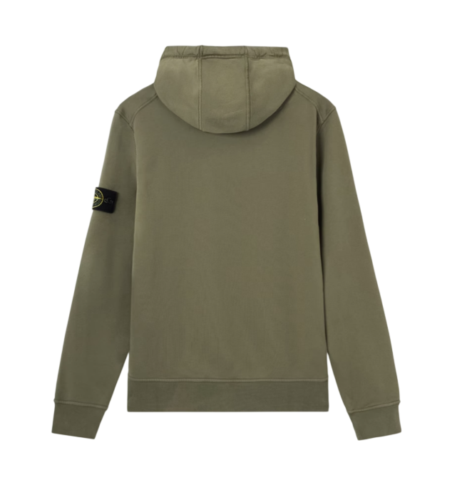 STONE ISLAND Hoodie In Organic Cotton Fleece Garment Dyed