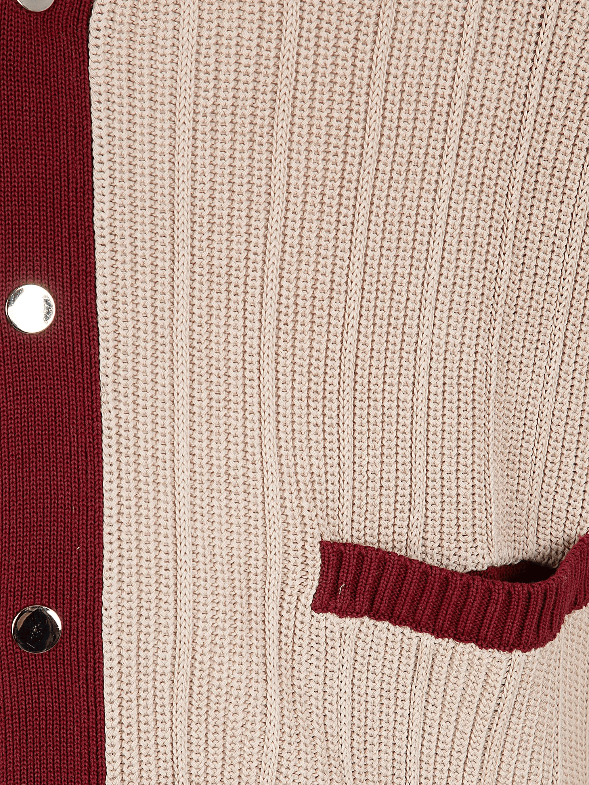BALLANTYNE Cardigan con scollo a V in puro cotone a coste Fisherman