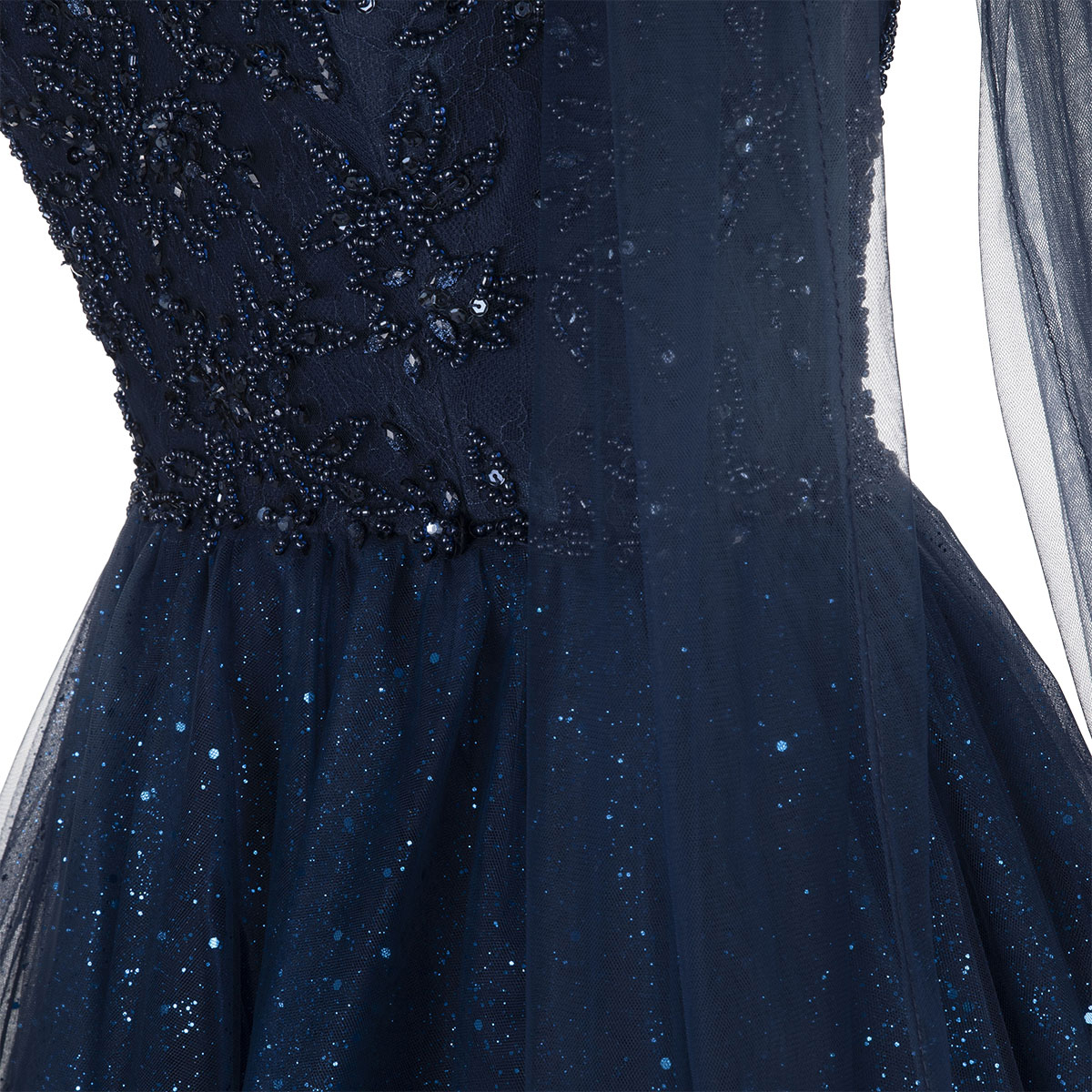 MASCARA LONDON Emb Tulle Navy I44 D40 Oberrauch Zitt