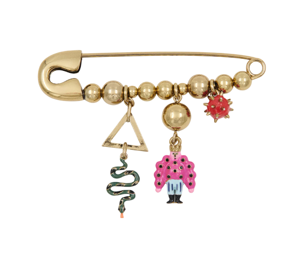 ESSENTIEL Kalaia Broch with Charms