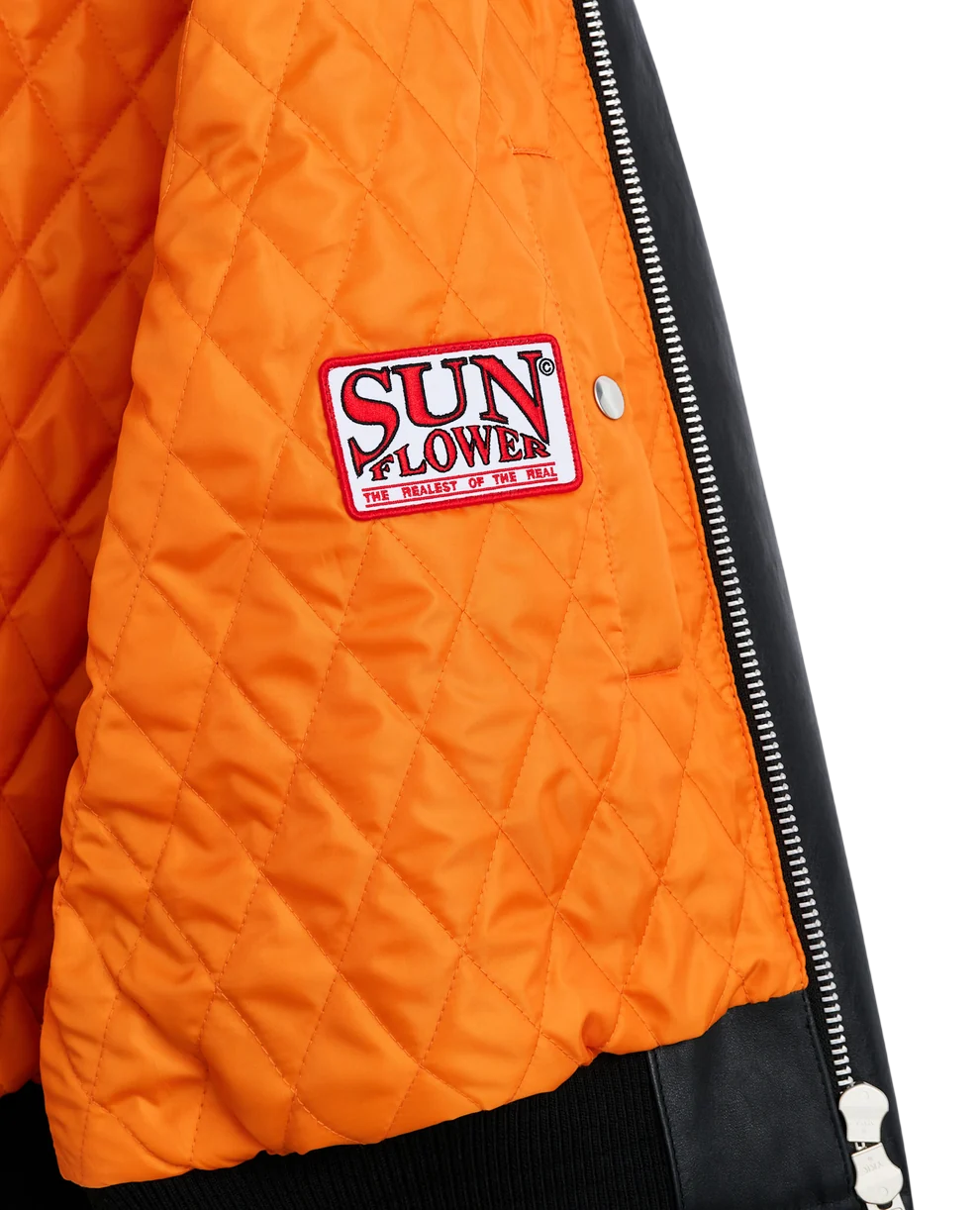 SUNFLOWER Leather Bomber Jacket
