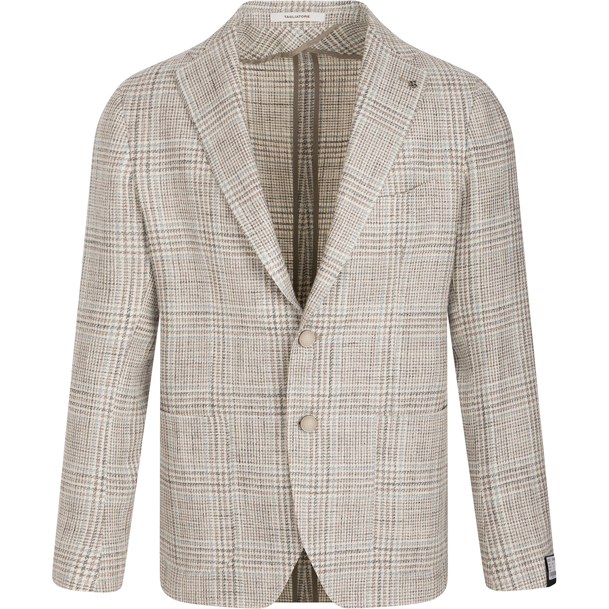TAGLIATORE Blazer monopetto in seta, lino e cotone