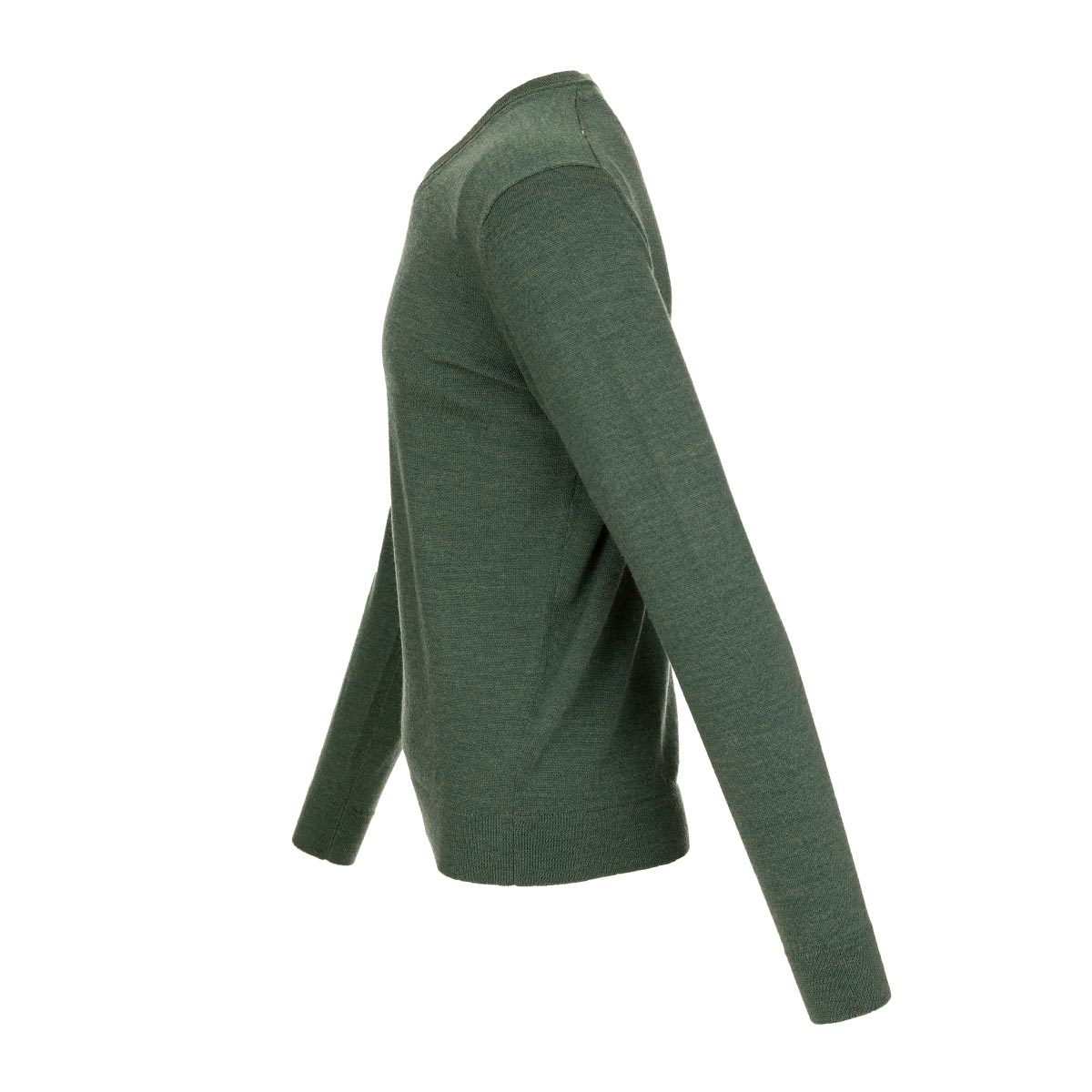 OZ BASIC Sweater uni V-Ausschnitt 100% Merino