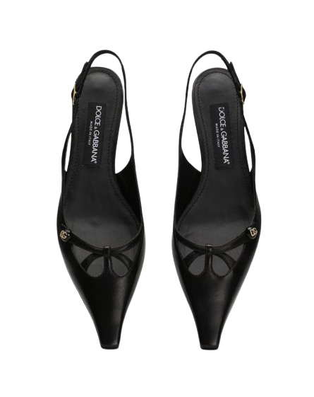 DOLCE & GABBANA SLINGBACK NAPPA SILK