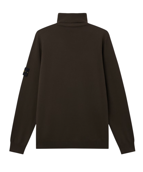 STONE ISLAND Knit Turtleneck In Light Pure Rws Geelong Wool