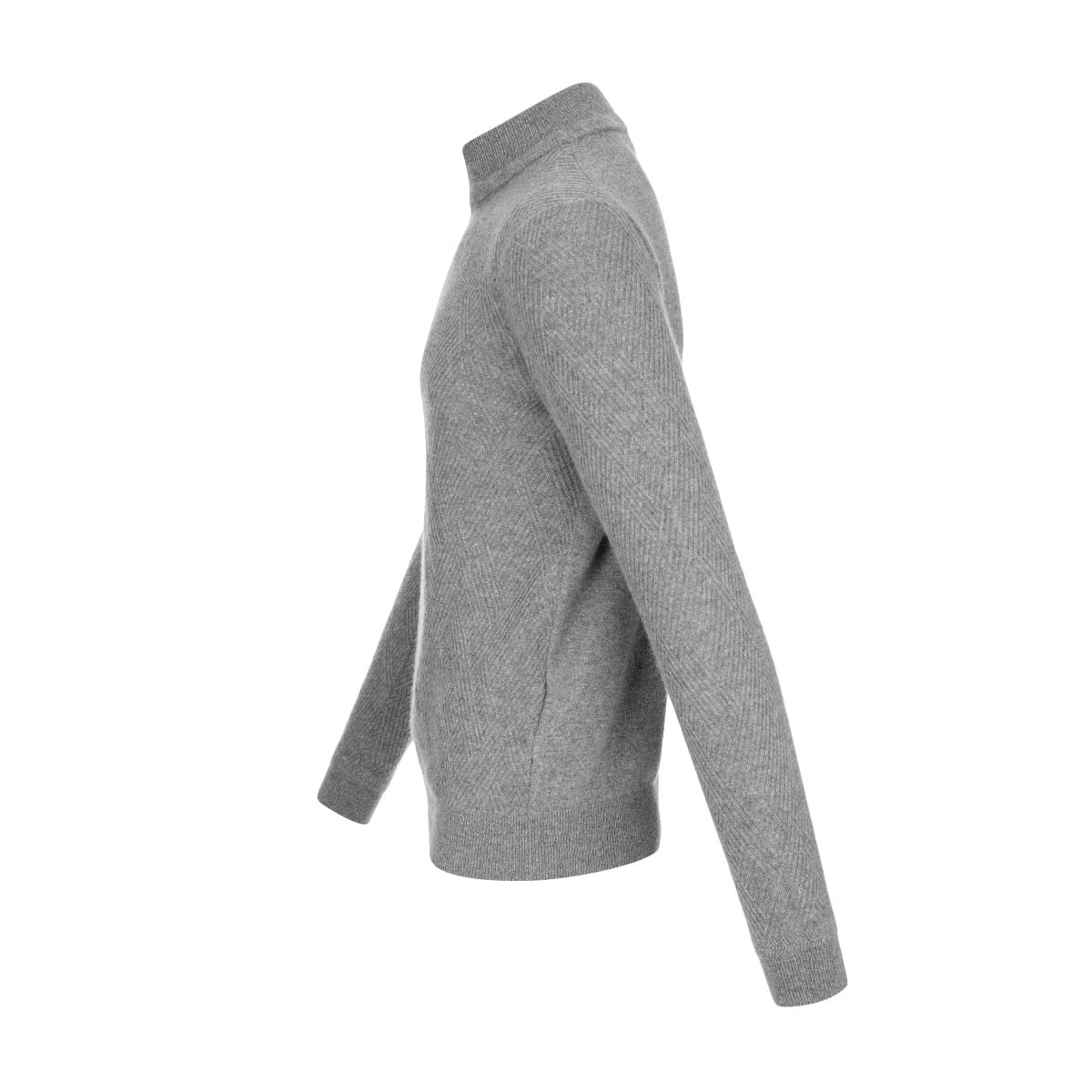 OZ BASIC Sweater mit Reißverschluss 100% Kaschmir