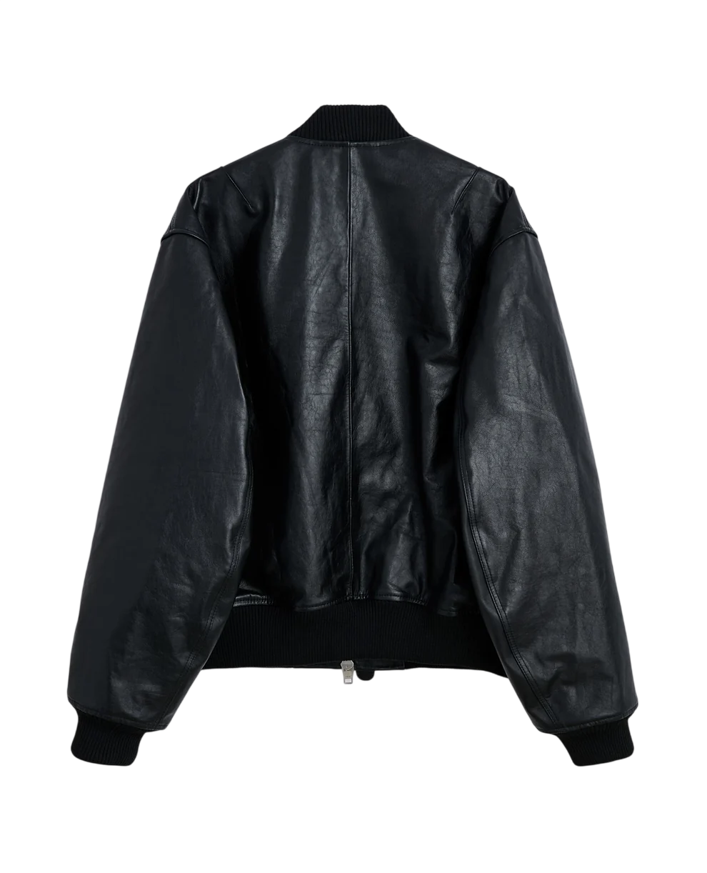 SUNFLOWER Leather Bomber Jacket