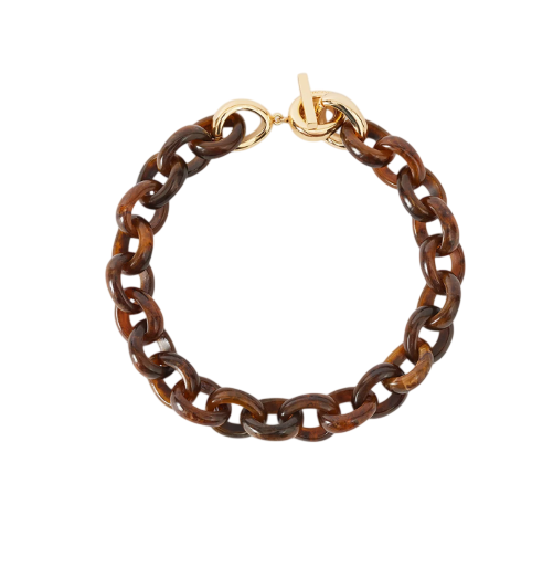 JOSEPH Link Necklace Resin Bean
