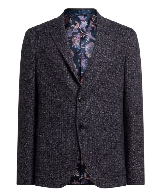ETRO Structured Blazer With Etro Signature Pattern
