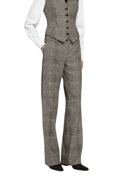 DOLCE & GABBANA CHECK TARTAN TROUSERS