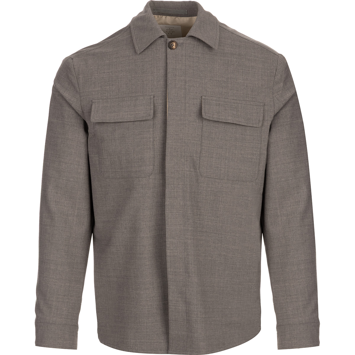 ELEVENTY Camicia oversize in lana elasticizzata