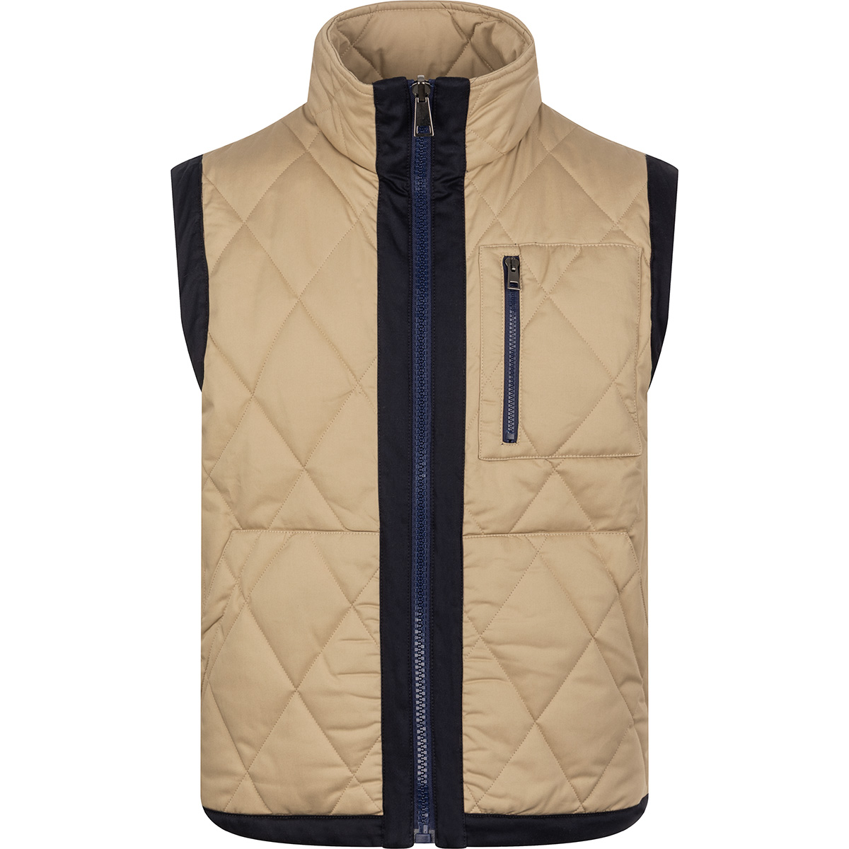 BALLANTYNE Gilet in gabardine elasticizzato di cotone