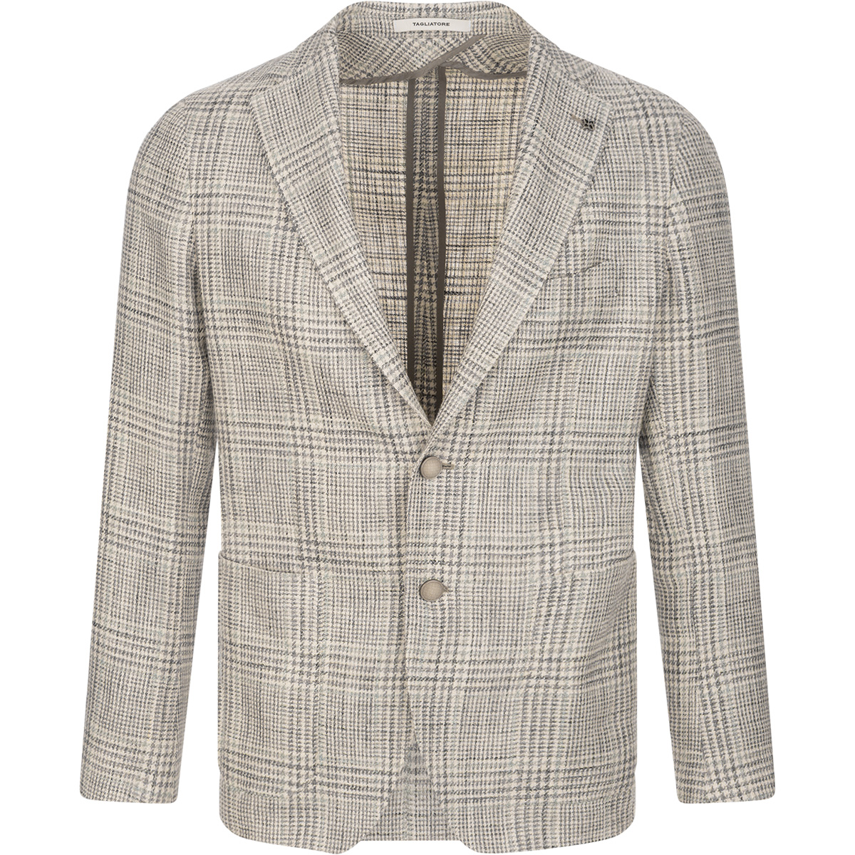 TAGLIATORE Blazer monopetto in seta, lino e cotone