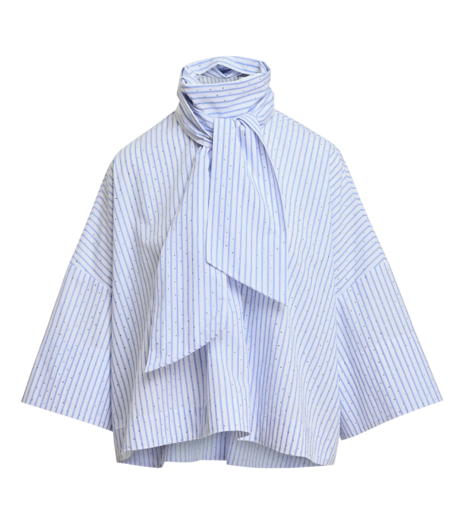 ESSENTIEL Kefir Pussy Bow Tie Top