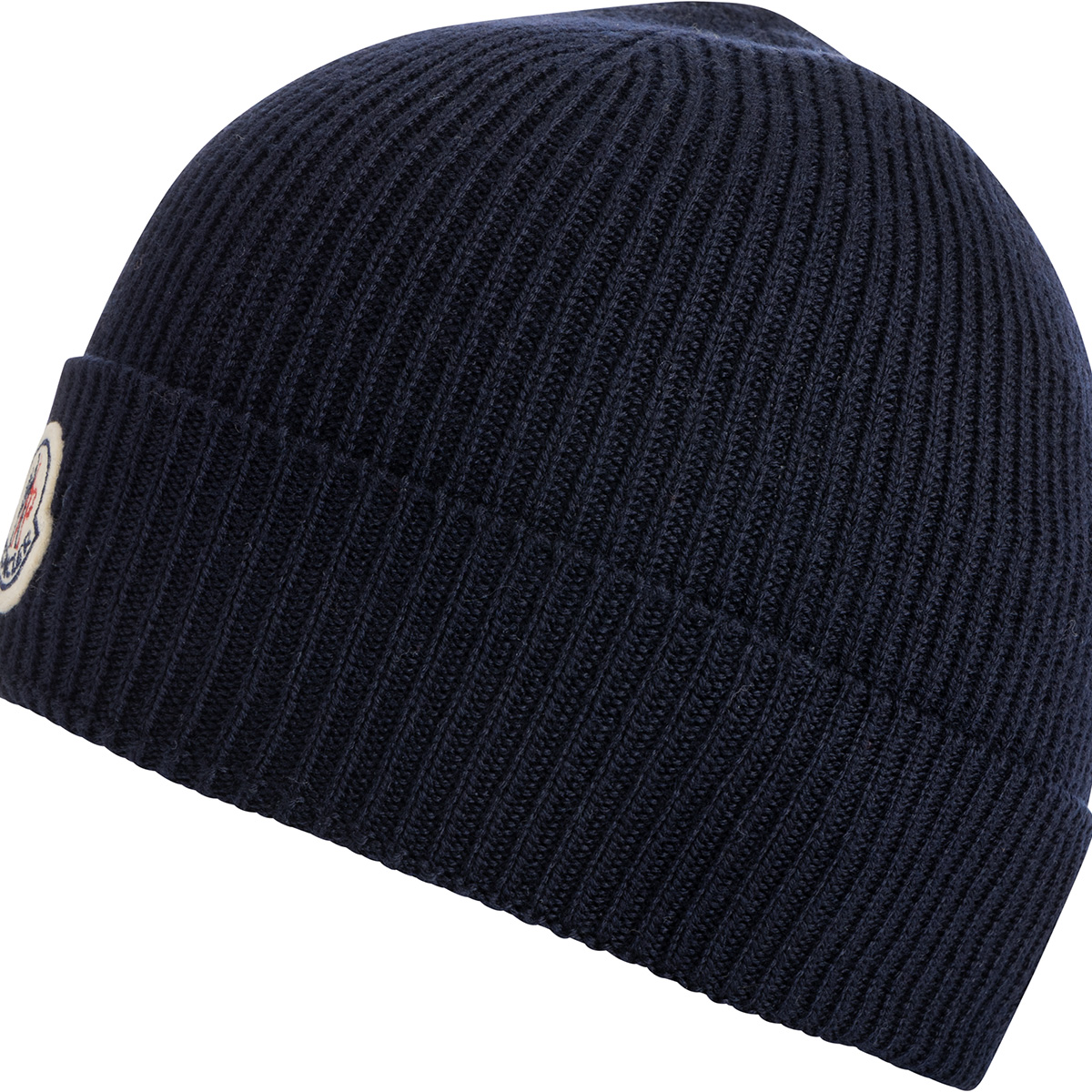 MONCLER Klassische Beanie mit Moncler-Logo MONCLER Klassische Beanie mit Moncler-Logo