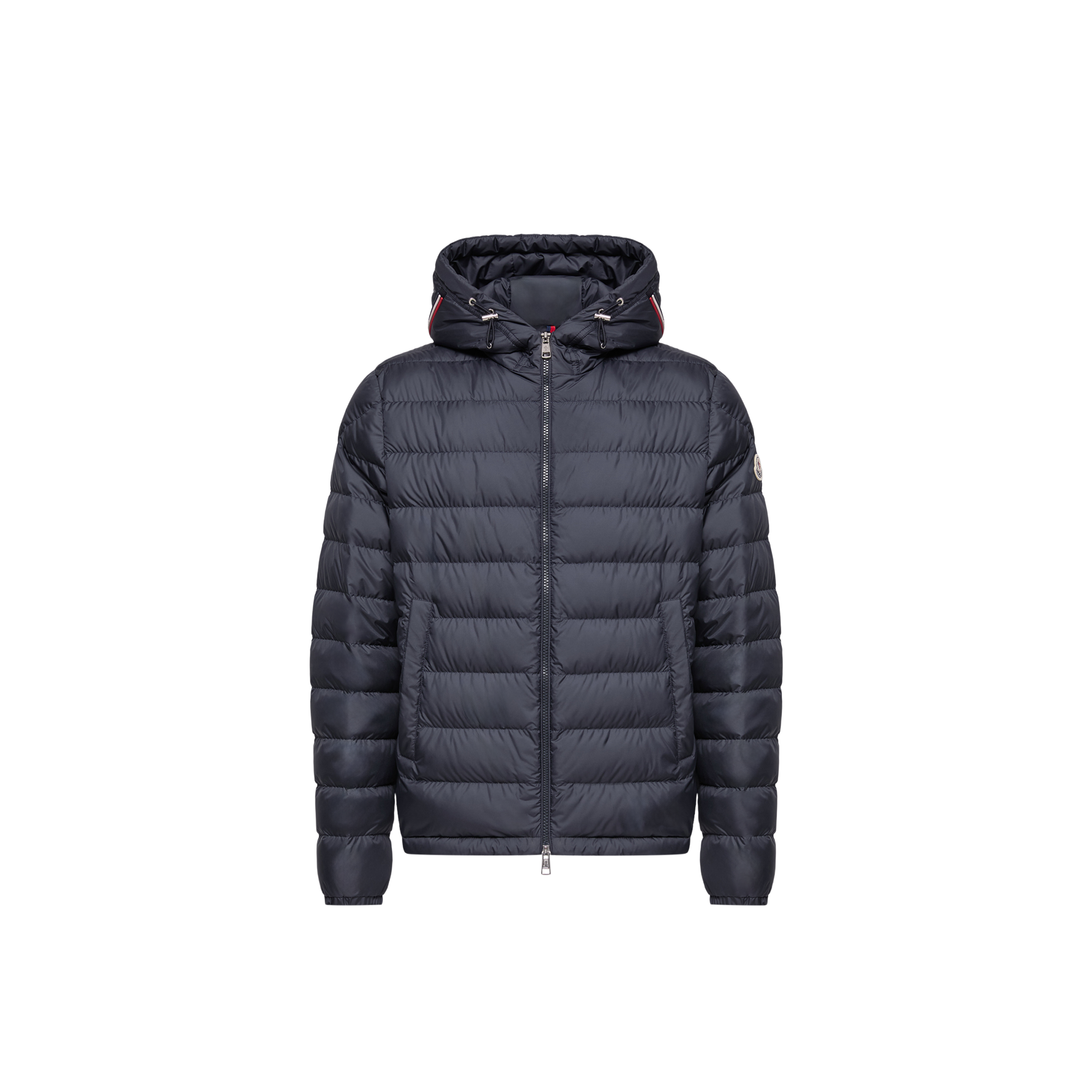 MONCLER Leichte Daunenjacke in Vermeille mit Kapuze