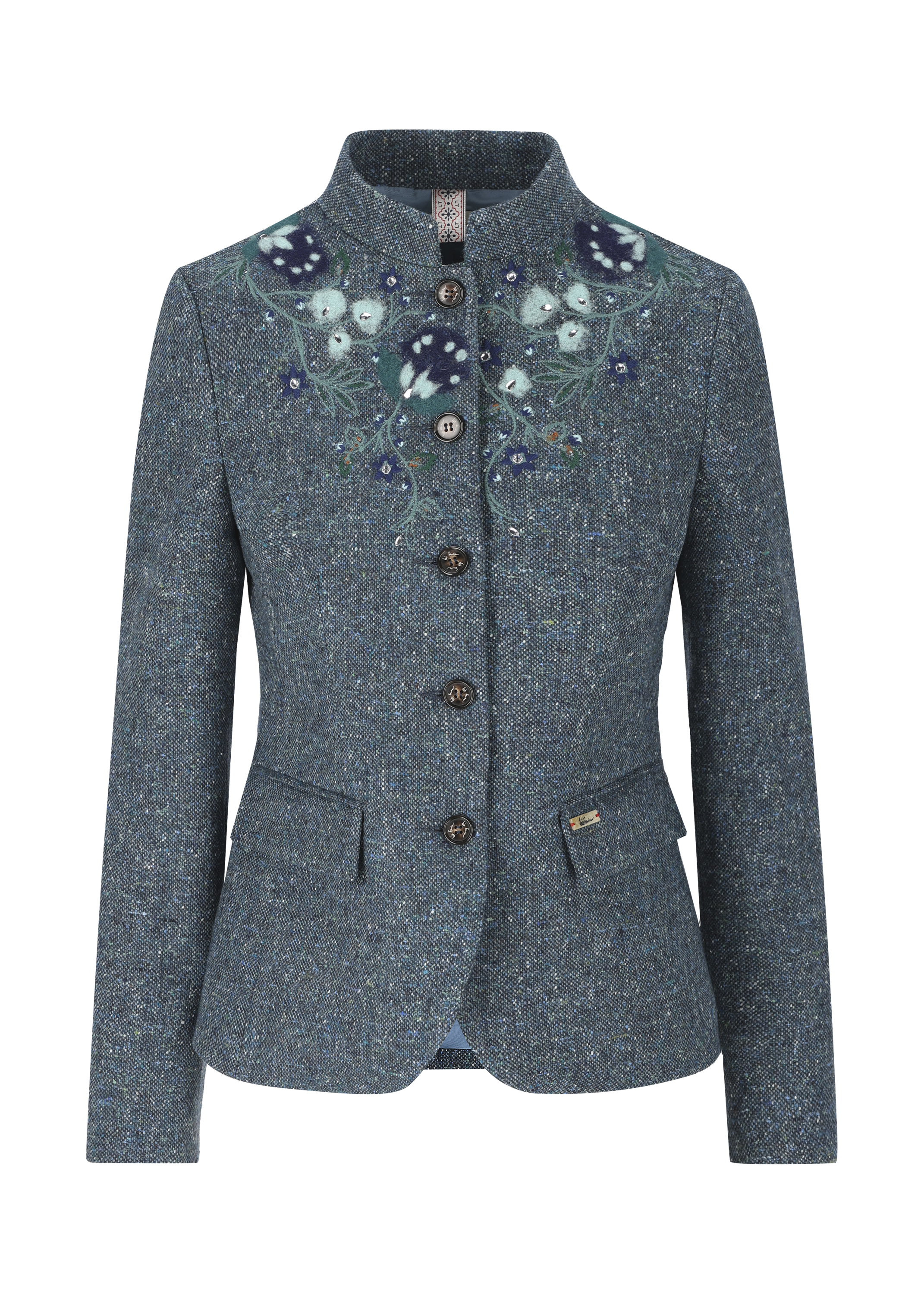 LUIS TRENKER Bestickte Tweedjacke „Luranda“