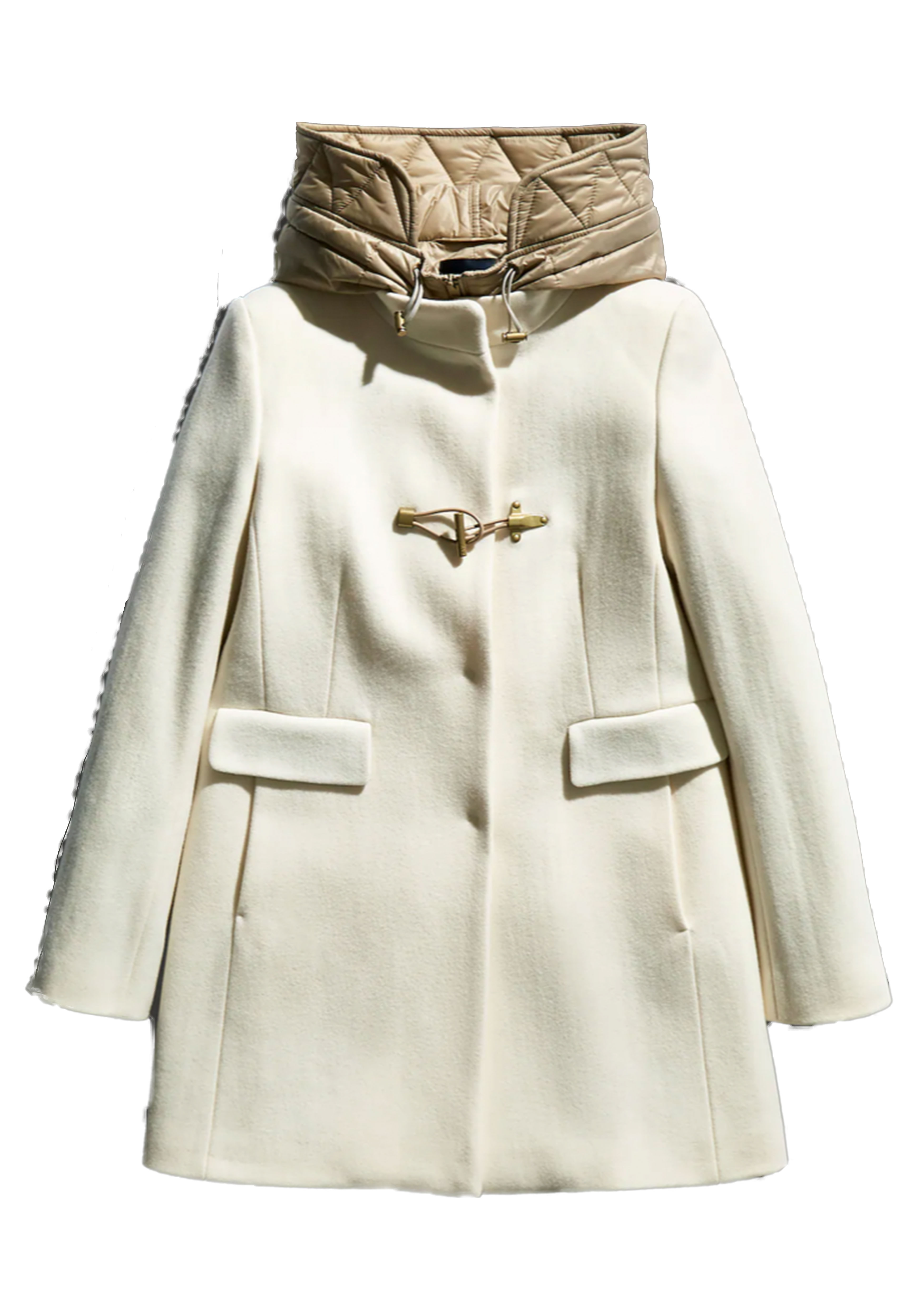 White on sale toggle coat