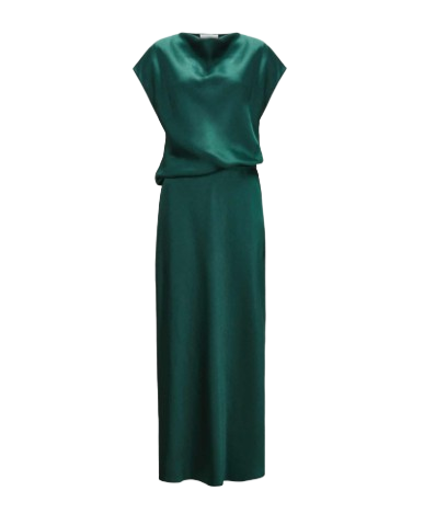 VINCE Draped Cowl Cap Dress