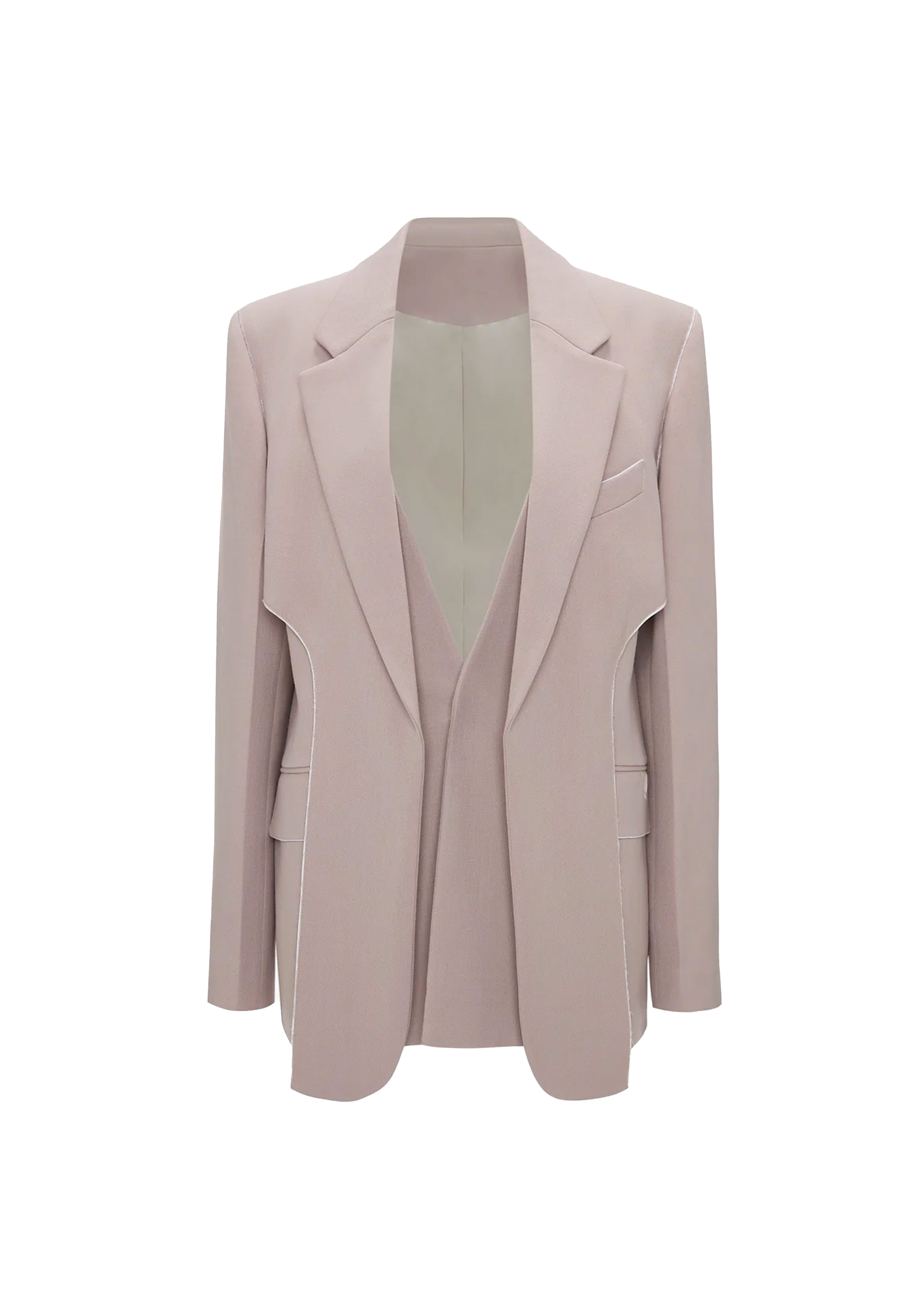 VICTORIA BECKHAM DOUBLE PANEL FRONT JACKET