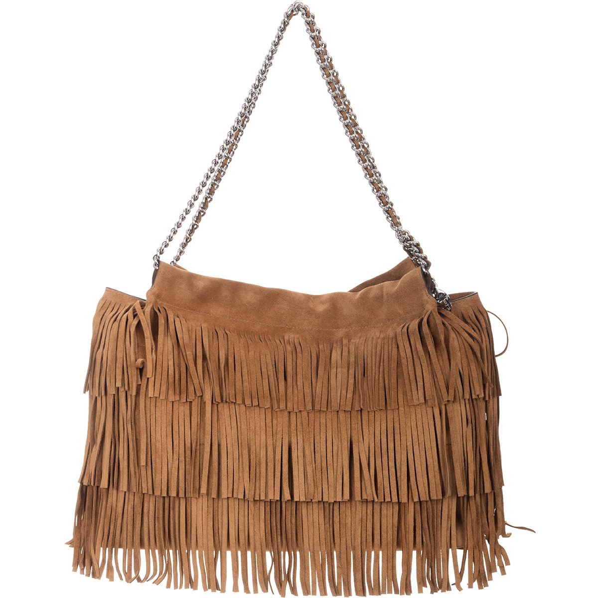 TORY BURCH FLEMING WILDLEDER-HOBO MIT FRANSEN