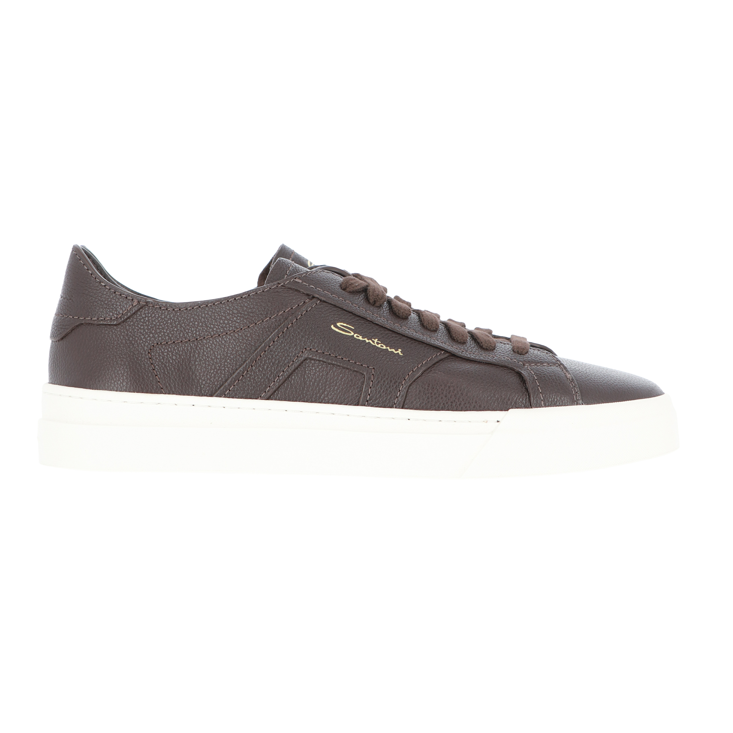SANTONI Leather Sneaker