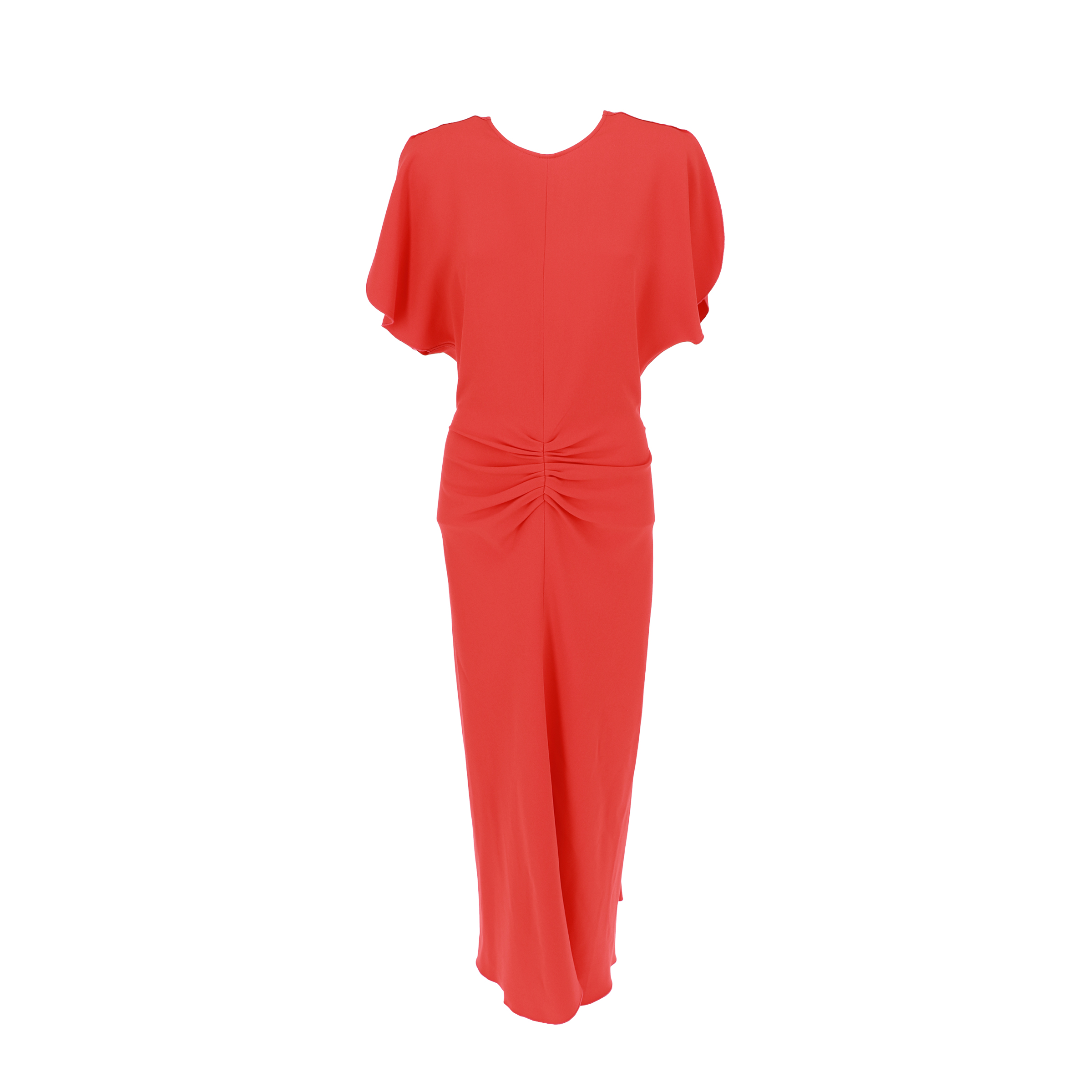 VICTORIA BECKHAM Gathered waist Midi Dress