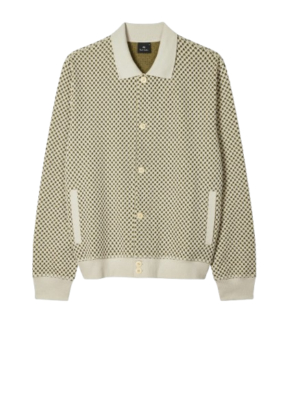 PAUL SMITH Cardigan Regular Fit con colletto a camicia