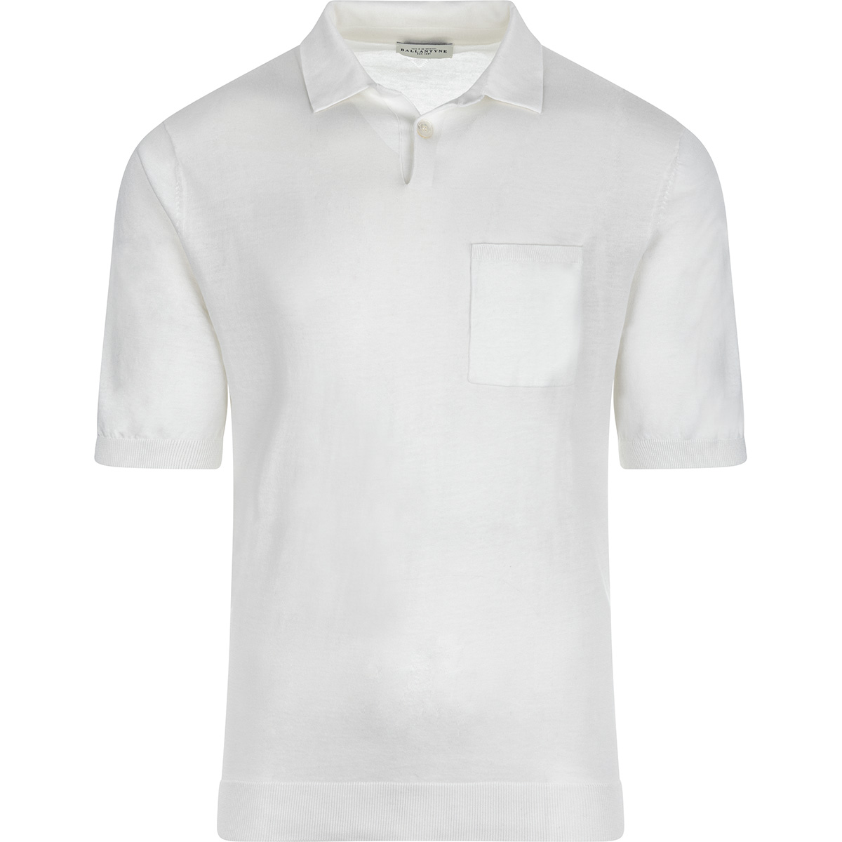 BALLANTYNE Pocket Polo Kurzarm aus reiner Baumwolle