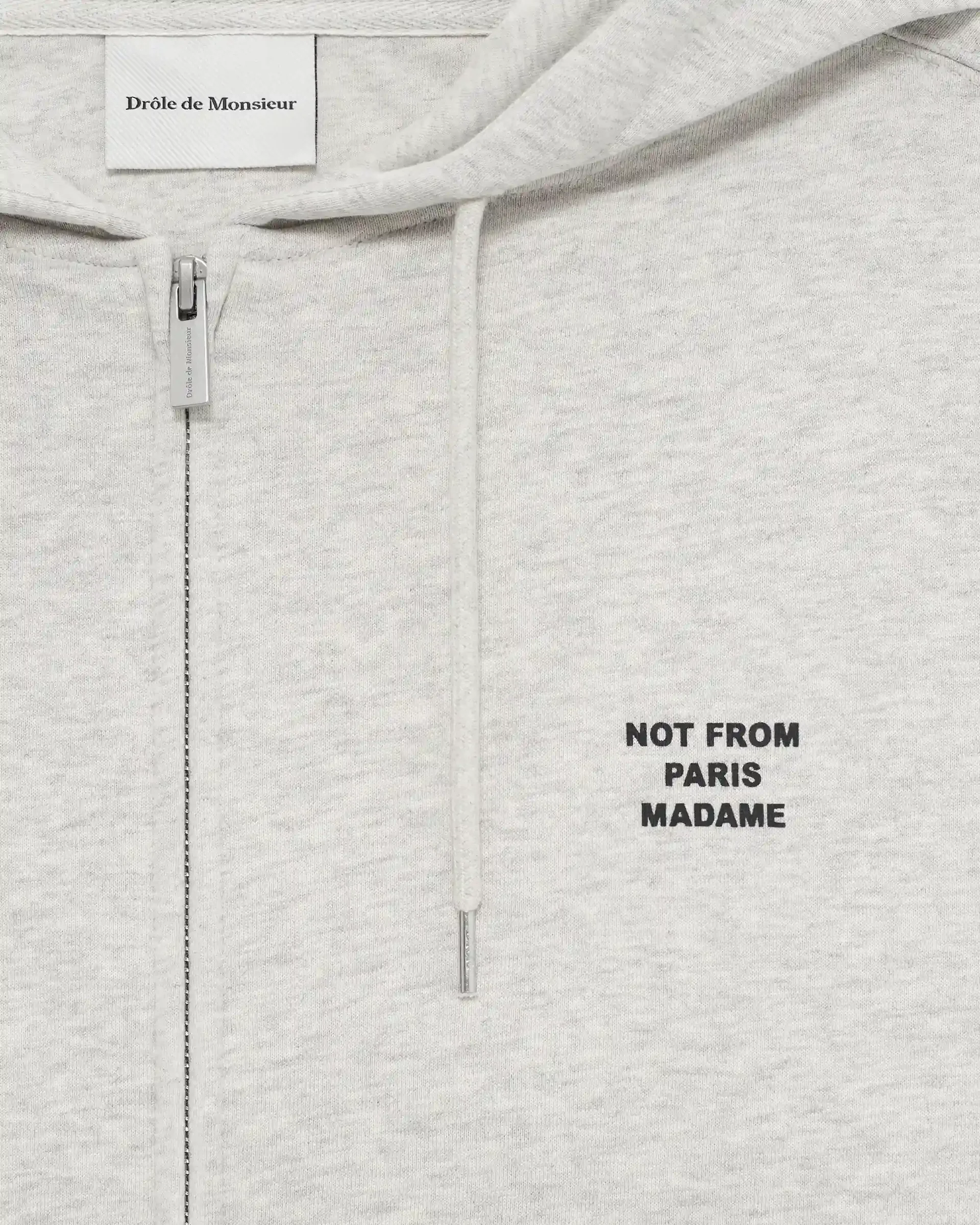 DRÔLE DE MONSIEUR Slogan Zip Sweatshirt
