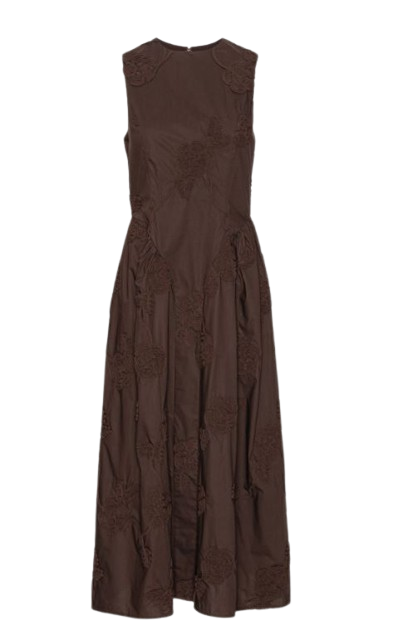 ROTATE Abito midi a fiori