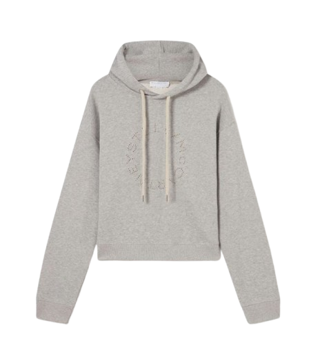 STELLA MCCARTNEY Cropped Hoodie mit Hardware-Logo