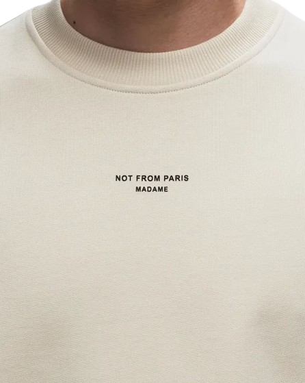 DROLE DE MONSIEUR Le Sweatshirt Slogan DROLE DE MONSIEUR Le Sweatshirt Slogan