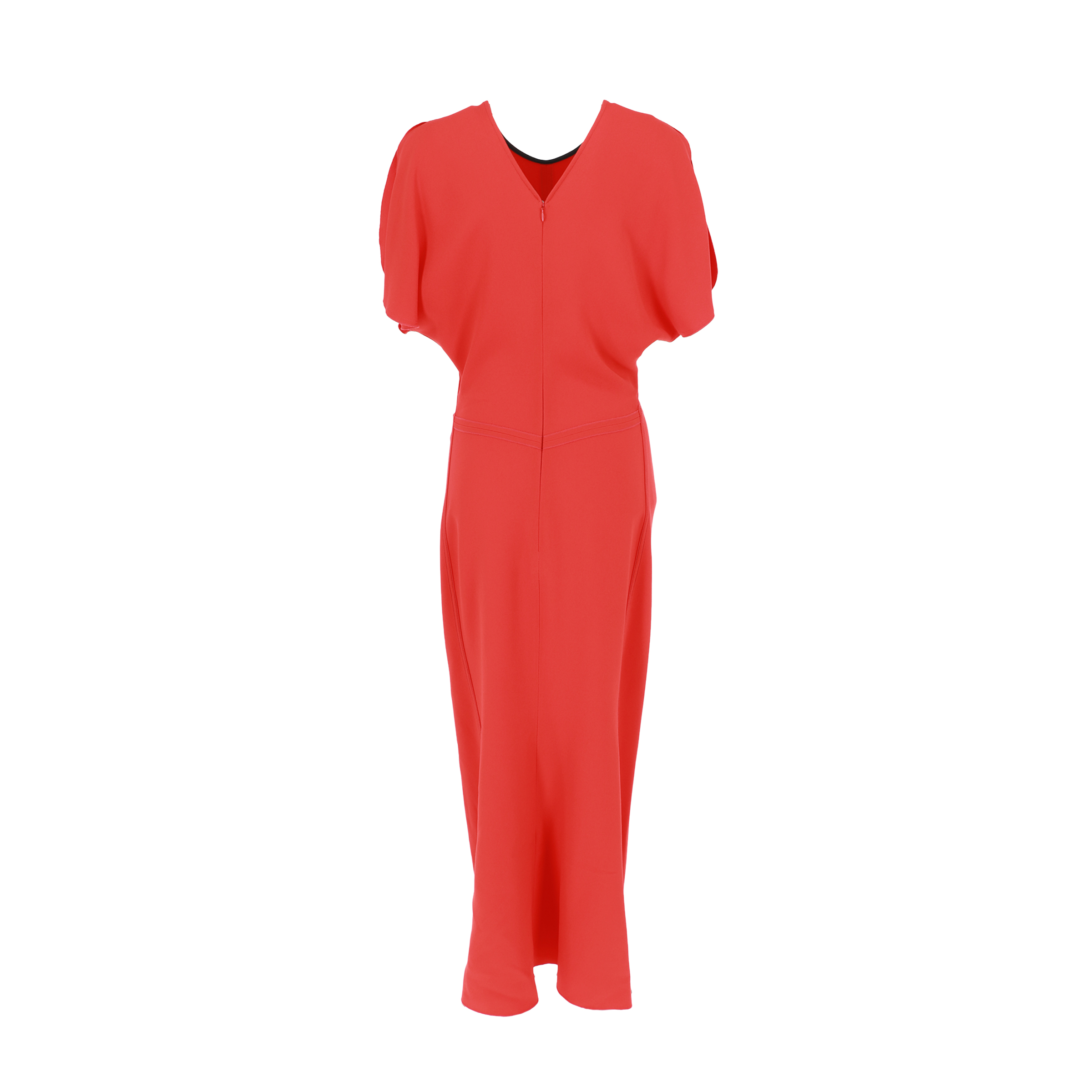 VICTORIA BECKHAM Gathered waist Midi Dress