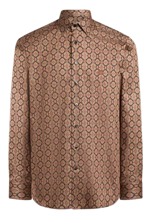 ETRO Sophisticated Slim Fit Shirt With Etro Paisley