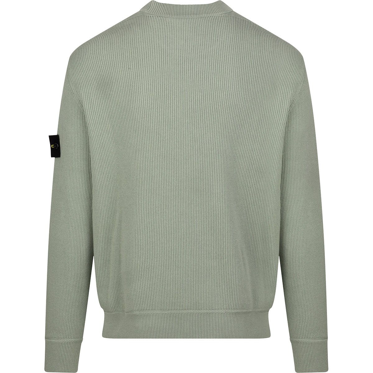 STONE ISLAND Ribbed Soft Organic Cotton Crewneck Sweater