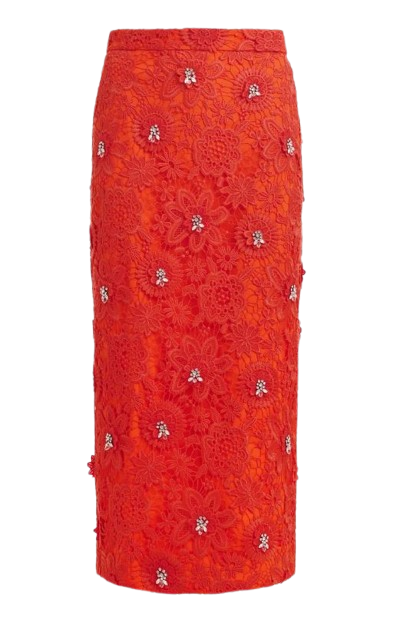 ESSENTIEL Gonna a tubino in pizzo