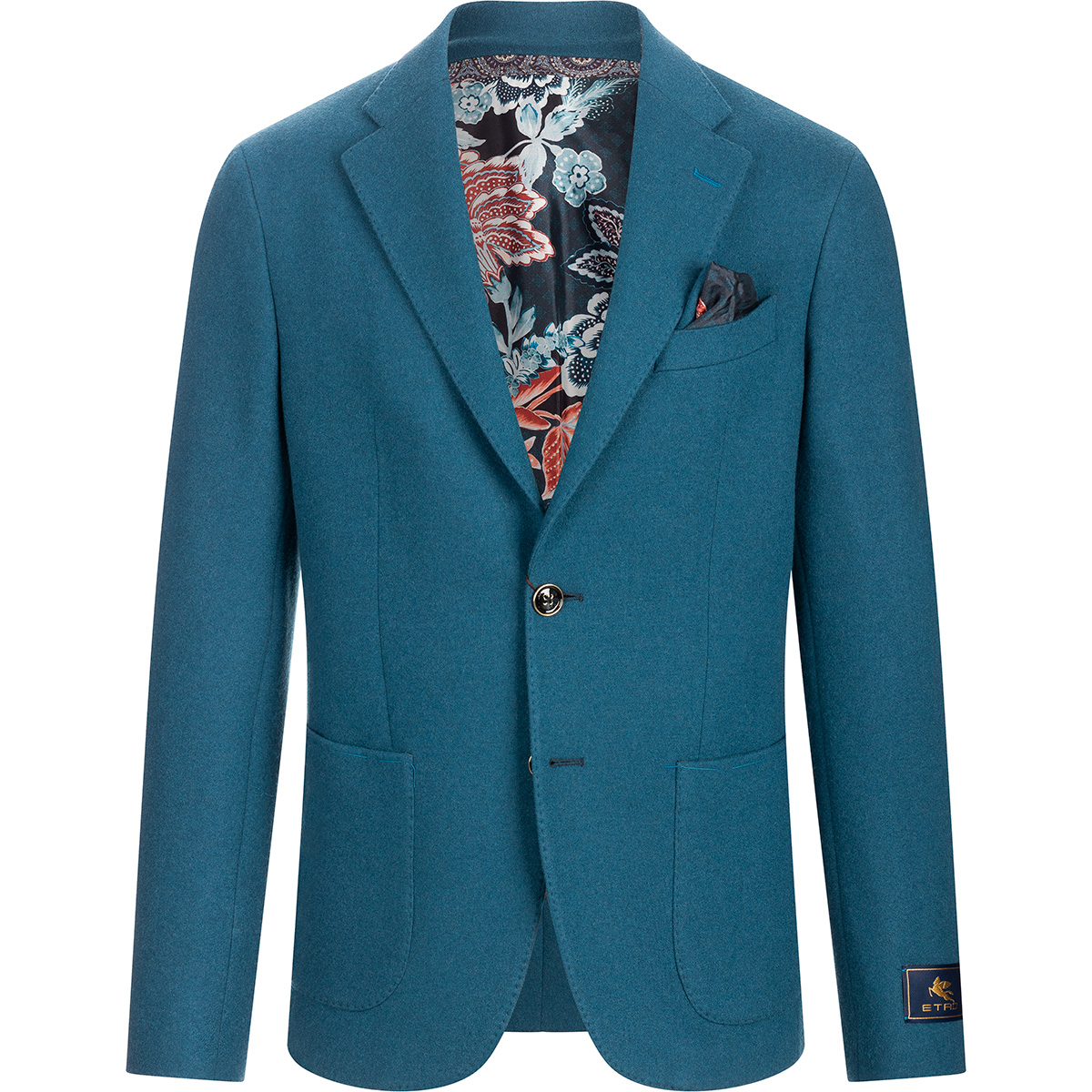 ETRO Blazer im Regular Fit mit gemustertem Futter