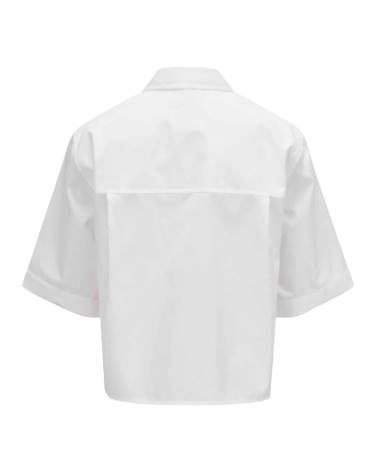 VINCE Scallop Detail S/S Shirt