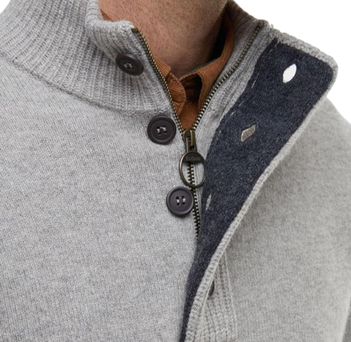 BARBOUR patch half zip