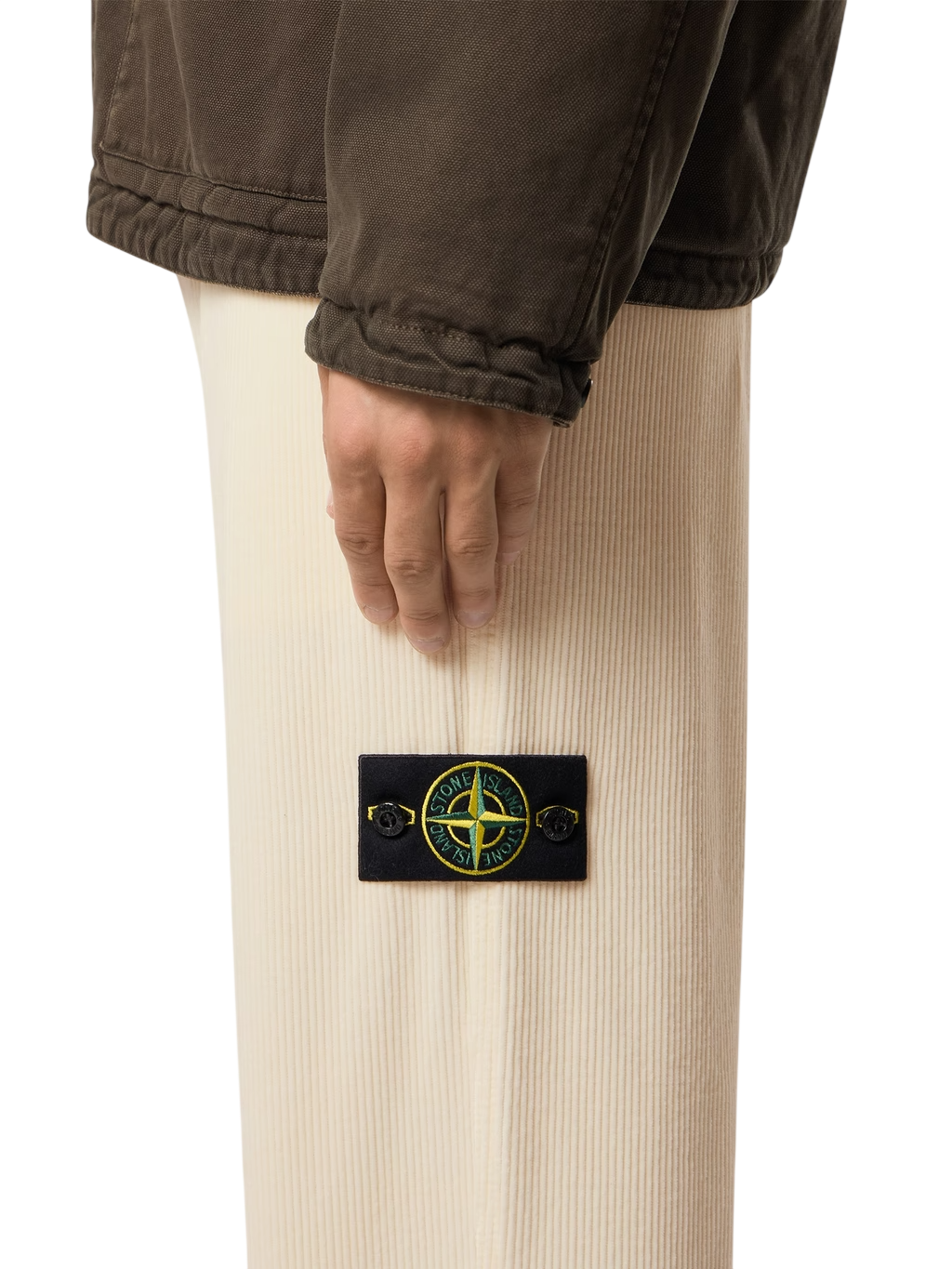 STONE ISLAND Chino Pants In Organic Cotton Corduroy Garment Dyed
