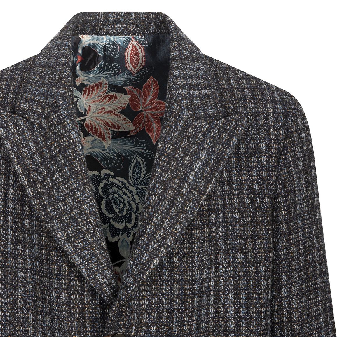 ETRO Einreihiger Mantel in normaler Passform