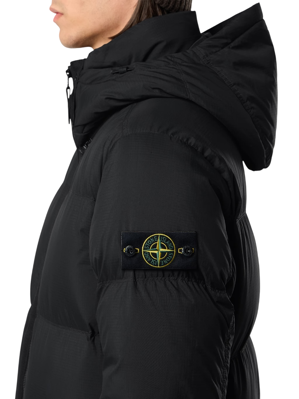 STONE ISLAND Cordura Ripstop Nylon Down Jacket With Hood