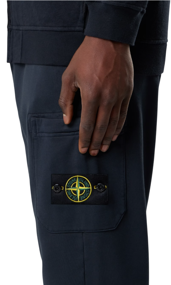 STONE ISLAND Sweatpants In Organic Cotton Fleece Garment Dyed