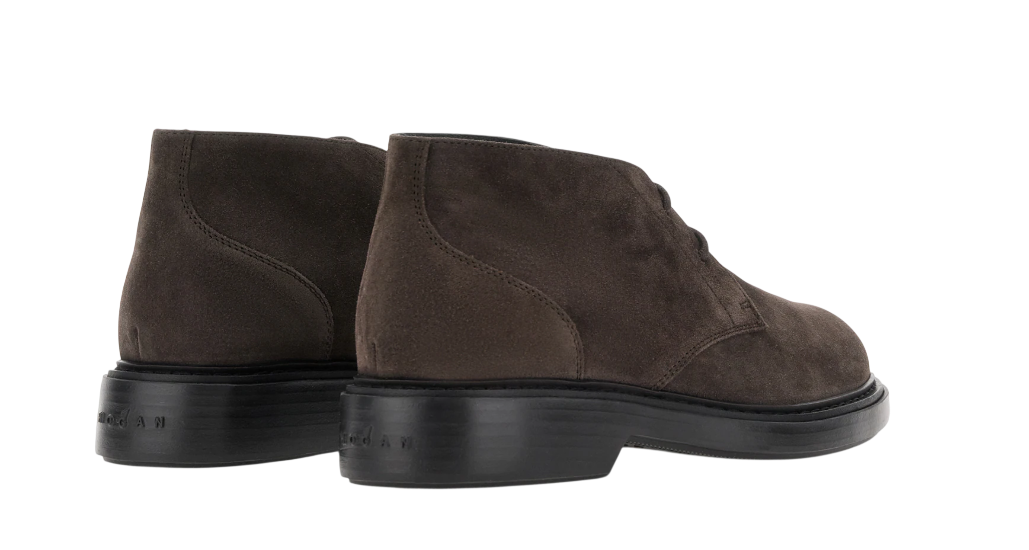 HOGAN High Top Boot H704 Allaccaito 2 Fori Suede